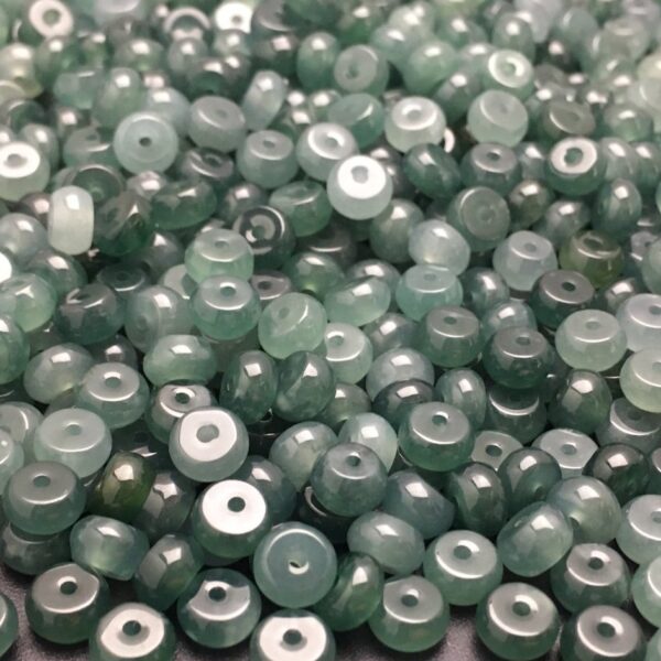 20 pcs / 50 pcs 6 mm high quality natural Guatemala jadeite drum shape bead - Image 2