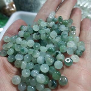 20 pcs / 50 pcs 5.5 mm nice high quality natural Burmese jadeite drum shape bead