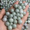 20 pcs / 50 pcs 13 mm natural Burmese jadeite round shape jadeite bead