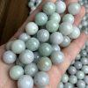 20-Pieces 13 mm natural Burmese jadeite round shape bead