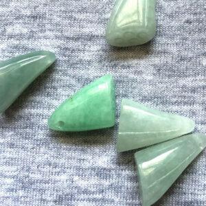 fine lotus seed shape pendant bead natural jadeite bead