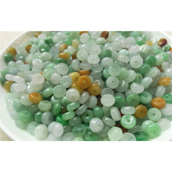 small genuine natural jadeite donut shape bead - Image 3