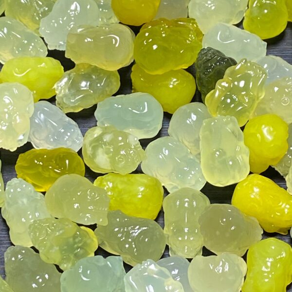 cute pixiu shape serpentine jade bead - Image 3