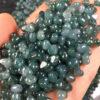 small heart shape clear blue jade bead natural jadeite bead