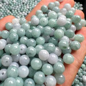 round shape natural jadeite bead