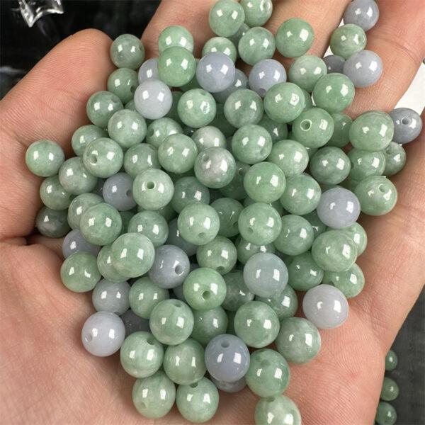 round shape natural jadeite bead - Image 3