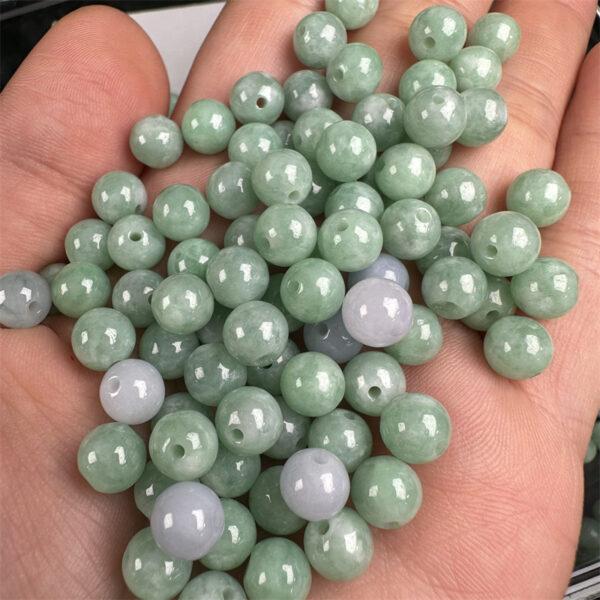 round shape natural jadeite bead - Image 4