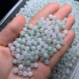 translucent bead, round bead, jade bead, jadeite bead