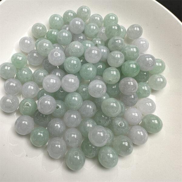 round bead, jade bead, jadeite bead, ice bead, green bead - Image 4