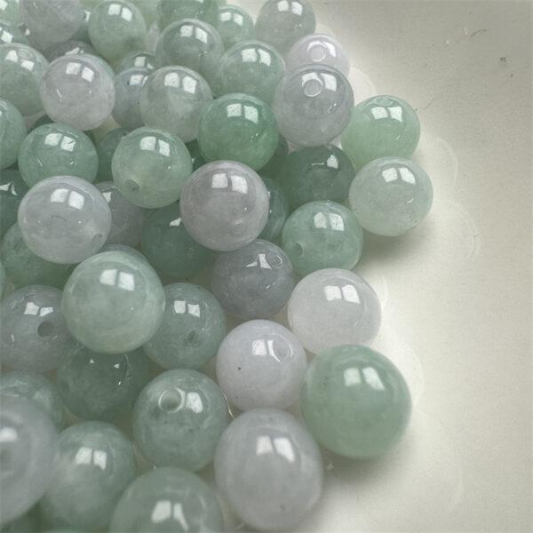 round bead, jade bead, jadeite bead, ice bead, green bead - Image 7