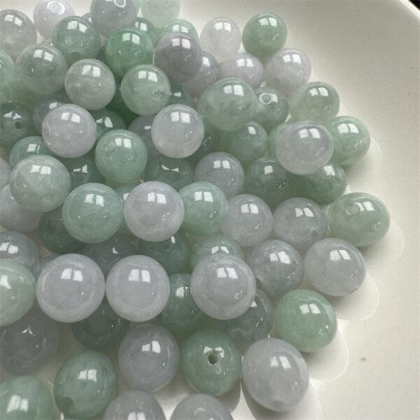 round bead, jade bead, jadeite bead, ice bead, green bead - Image 8