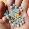 50 beads, round bead, jade bead, jadeite bead, colorful bead, small bead