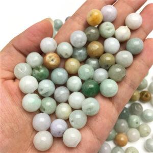 20 pcs / 50 pcs apple shape genuine natural jadeite charm, jade charm, jadeite bead, jade bead