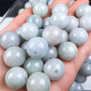 17mm big round shape genuine natural jadeite bead, jade bead