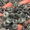 10 pcs / 20 pcs 14 - 19 mm rondelle shape genuine natural gray jadeite bead
