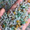 8mm gourd shape genuine natural colorful icy jadeite bead, jade bead