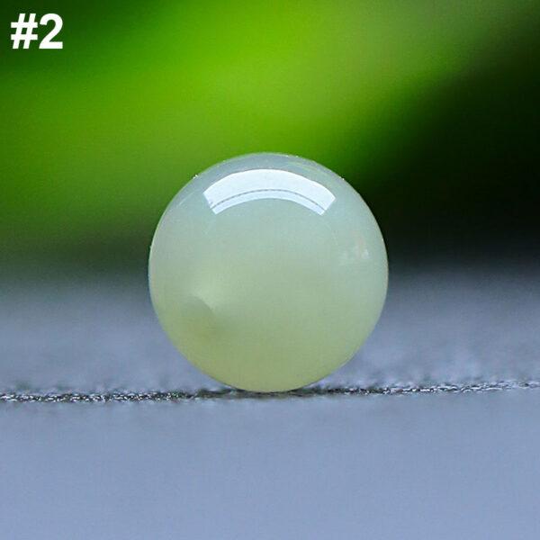 high quality round shape genuine natural nephrite jade bead - Image 7