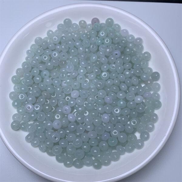 20 pcs / 50 pcs small rondelle shape genuine natural icy jadeite bead, jade bead - Image 9