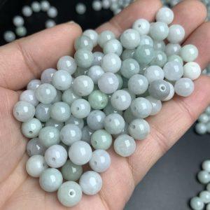 50 / 100 pcs genuine natural jadeite bead, jade bead