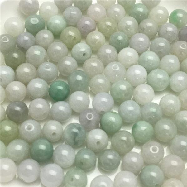 100 pcs round shape genuine natural jadeite bead, jade bead - Image 5