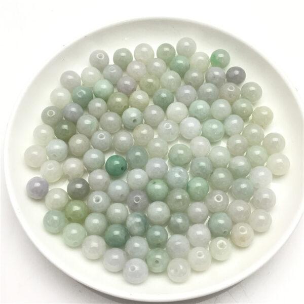 100 pcs round shape genuine natural jadeite bead, jade bead - Image 6