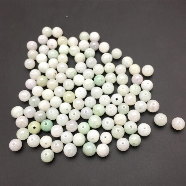 100 pcs round shape genuine natural jadeite bead, jade bead - Image 7