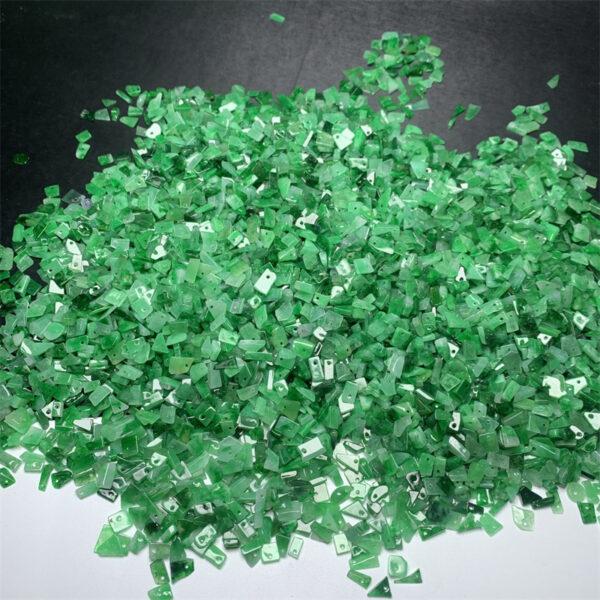 20 pcs / 50 pcs very small irregular flake shape genuine natural green jadeite bead, jade bead - Image 4