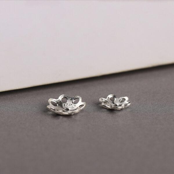 nice flower shape s925 sterling silver bead caps, filigree bead - Image 2