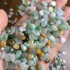 20 / 50 small droplet shape genuine natural colorful jadeite charm, jade charm bead