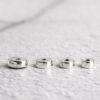 simple gasket shape s925 sterling silver bead, silver round bead