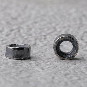 simple ring shape s925 sterling silver bead, oxidized silver ring bead