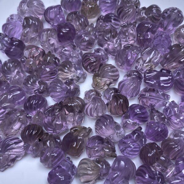 5 pcs / 10 pcs nice fox shape natural ametrine bead