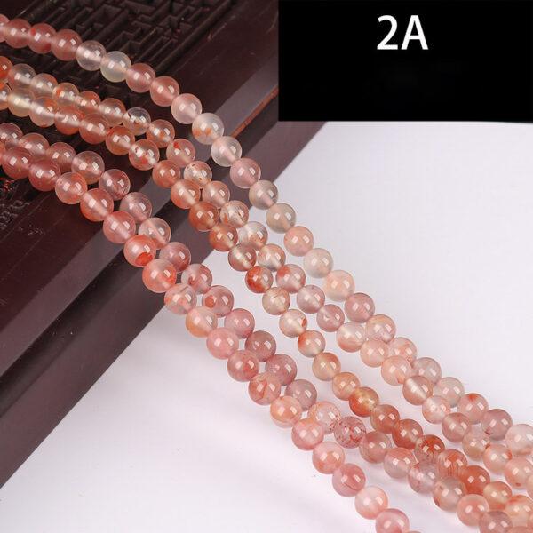 round shape high quality natural red orange agate bead - Image 4