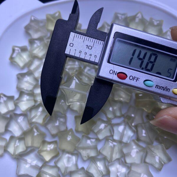 10 pcs / 20 pcs star shape natural citrine bead - Image 3
