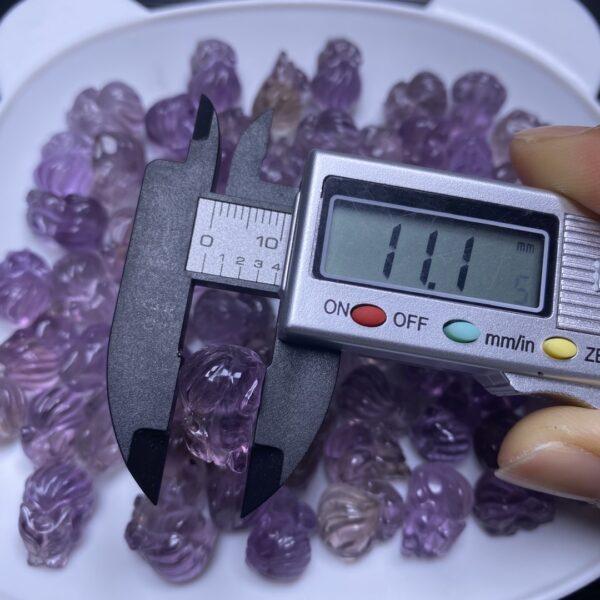 5 pcs / 10 pcs nice fox shape natural ametrine bead - Image 4
