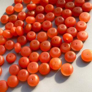 rondelle shape 5A natural red agate bead, red agate spacer bead
