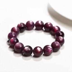 6mm - 15mm round shape genuine natural lepidolite beaded bracelet