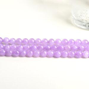 4mm - 12mm whole strand round shape genuine natural lavender amethyst bead