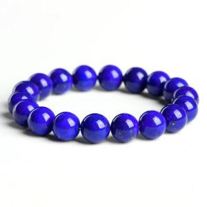 6 - 13mm round shape 7A genuine natural lazurite beaded bracelet