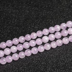 lavender color genuine natural amethyst bead, 6 - 10 mm whole strand round bead