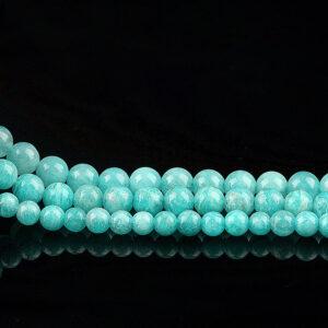 4A genuine natural amazonite bead, 3 - 7 mm whole strand round bead