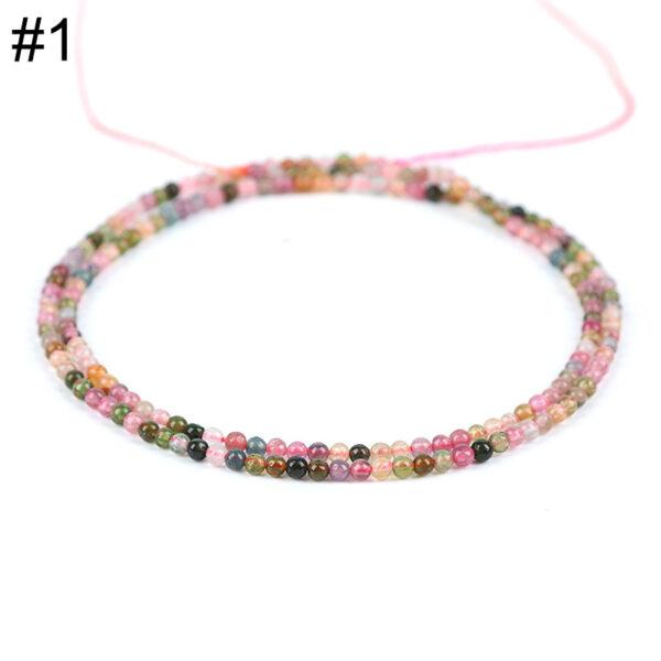 small size various genuine natural gemstones bead, 2 mm whole strand round bead - Image 2