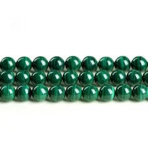 4mm - 14mm whole strand round shape genuine natural malachite bead