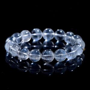 5mm - 12mm round shape 3A genuine natural blue needle quartz beaded bracelet