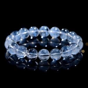 5mm - 12mm round shape 7A genuine natural blue needle quartz beaded bracelet