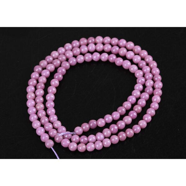 small size genuine natural purple mica bead, 2mm - 4mm whole strand round bead - Image 4