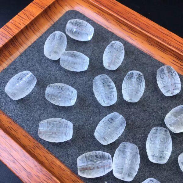 fret pattern oval shape genuine natural white agate bead, flower shape agate bead