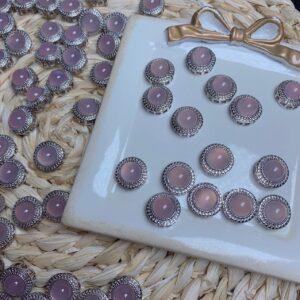 round shape genuine natural rose quartz bead, flower shape rose quartz bead