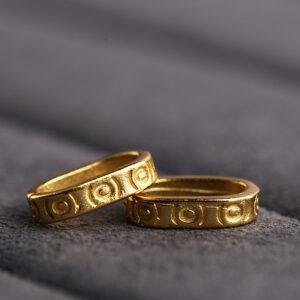 circle pattern oval shape gild s925 sterling silver bead, golden open clip