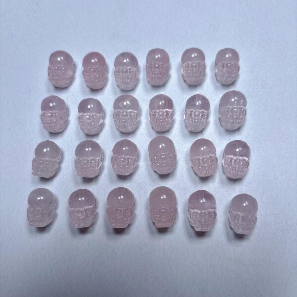 genuine natural rose quartz bead, pink bead, pixiu bead, animal bead - Image 4